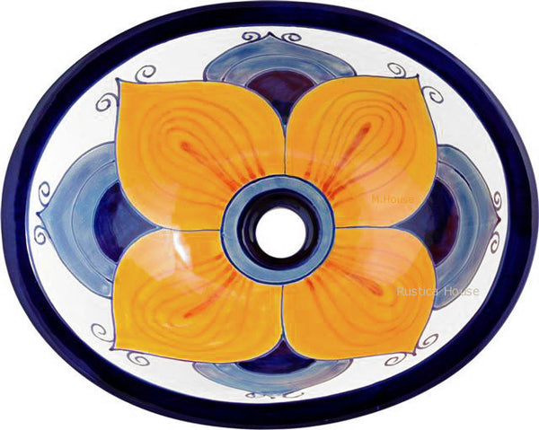 country talavera bathroom sink