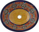 contemporary cobalt talavera bathroom sink
