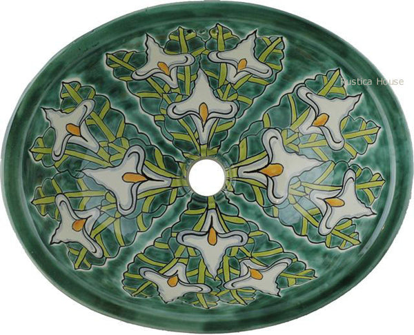 white talavera bathroom sink