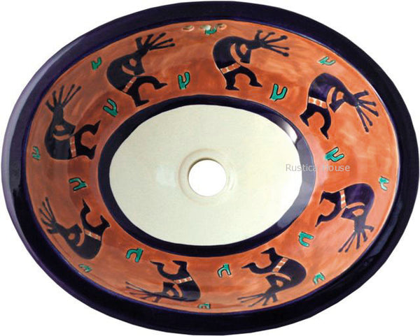 cobalt mexican bathroom sink