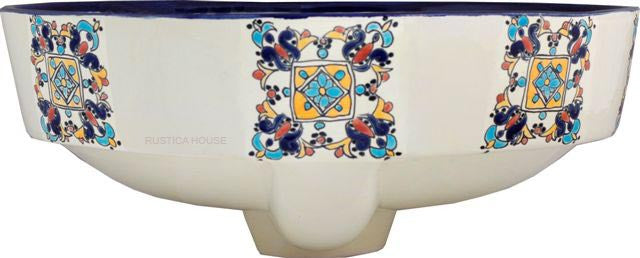 Southern majolica bath sink