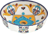 Southern majolica vessel sink