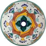 hand elaborated ceramic majolica sink