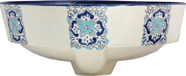 hand created majolica bath sink