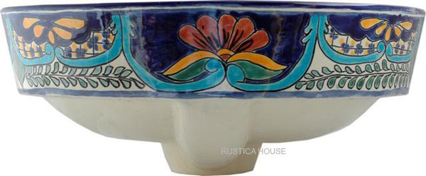 rustic majolica bath sink