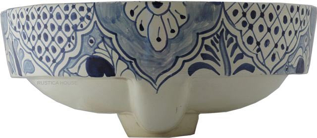 mexican majolica bath sink