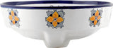 Spanish majolica bath sink