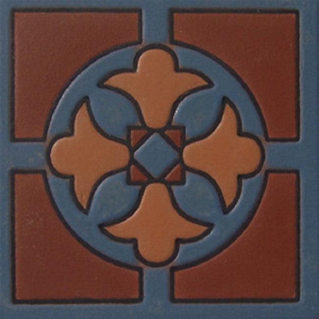relief tile Mexican brown