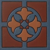 relief tile Mexican brown
