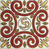 relief tile artisan terracotta