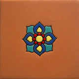 relief tile blue light yellow