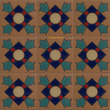 high relief tiles green blue