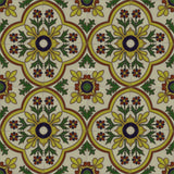 high relief tiles yellow green