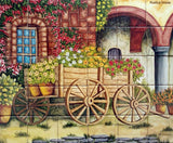 french kitchen backsplash mural