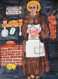 mexican artisan made kitchen backsplash mural