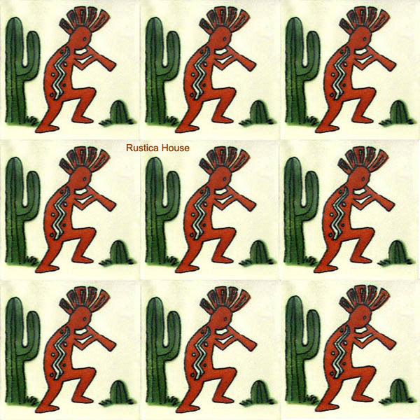 old European terracotta talavera tile