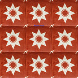 old European white talavera tile
