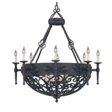 rustic iron chandelier