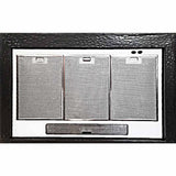 custom zinc range hood insert with fan, lights and filters