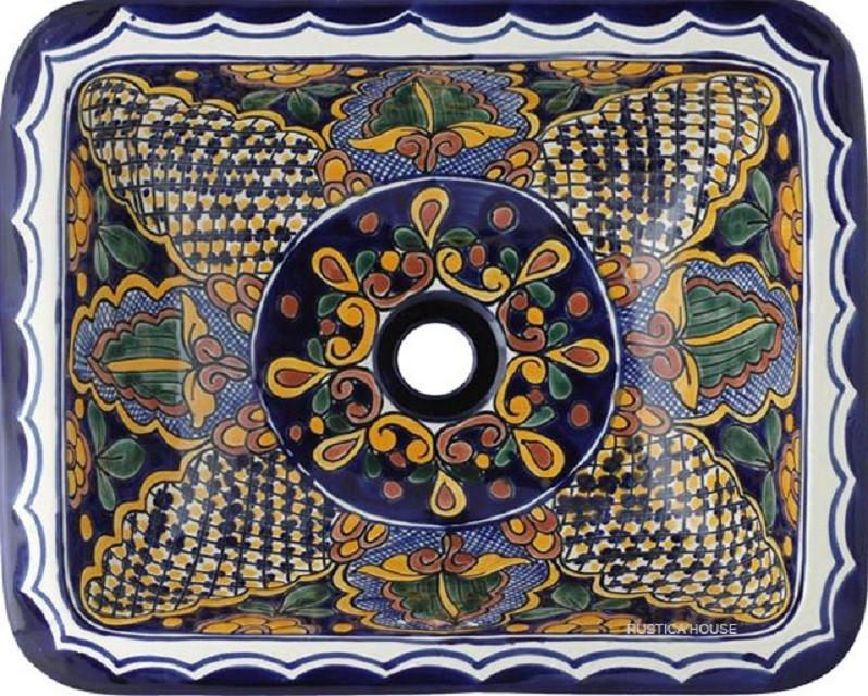 Rectangular Talavera Sink for Kitchen