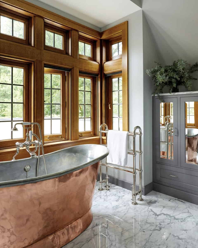 Luxurious Retreat with a Custom-made Copper Bathtub