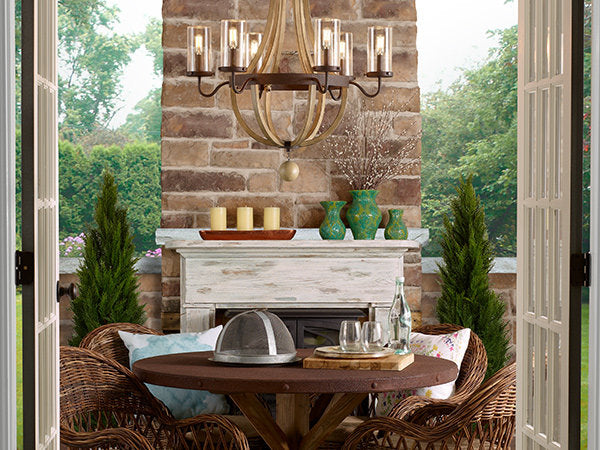 Outdoor Iron Chandeliers Ideas for Patio and Gazebos