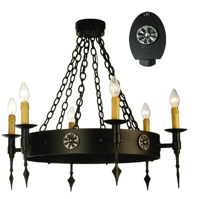 Create Lavish Style with Iron Chandelier