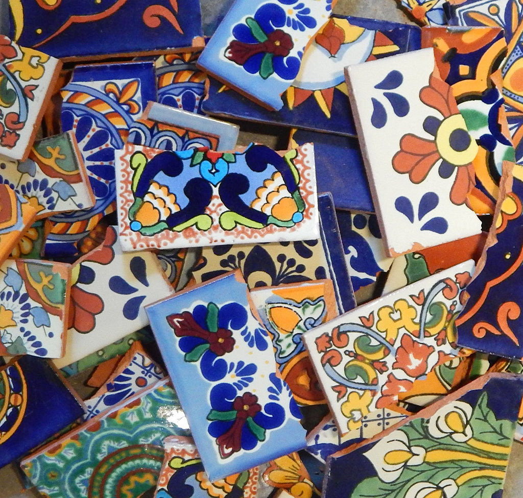 Broken Mexican Tiles for Mosaic Projects