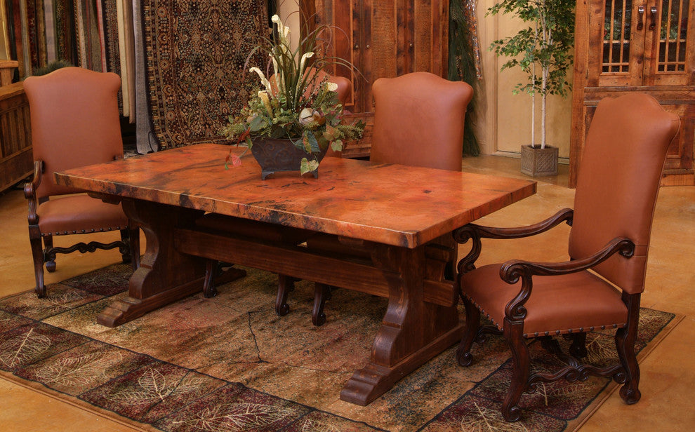 Custom Copper Table for a Dining Room