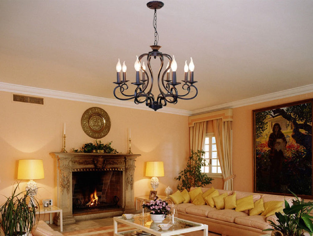 Custom Made Iron Chandeliers