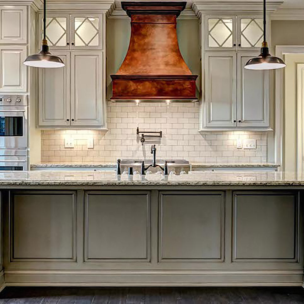 Custom Metal Range Hoods made of Copper