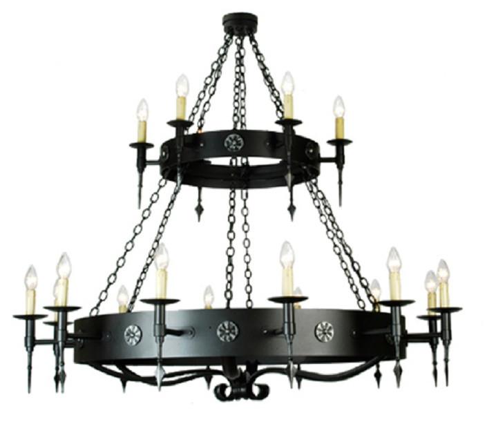 Create Medieval Ambience with Forged Iron Chandelier