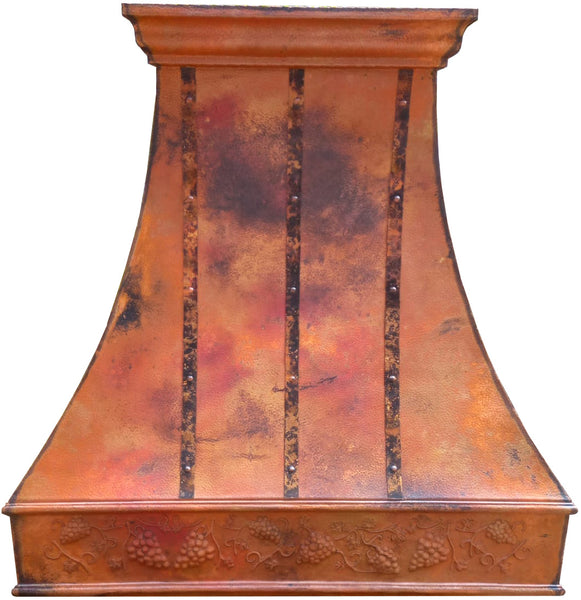 cook-top copper range hood