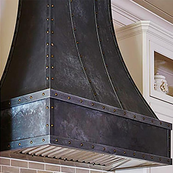 52 inch zinc kitchen range hood in wall mount version