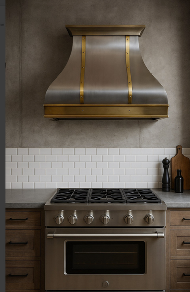 Custom Zinc Range Hood "Malki"