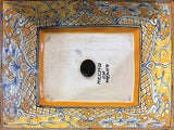 Yellow Talavera Rectangular Vessel Sink Bathroom Set