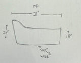 Single Slipper Soaking Copper Bathtub – "Wadsworth"
