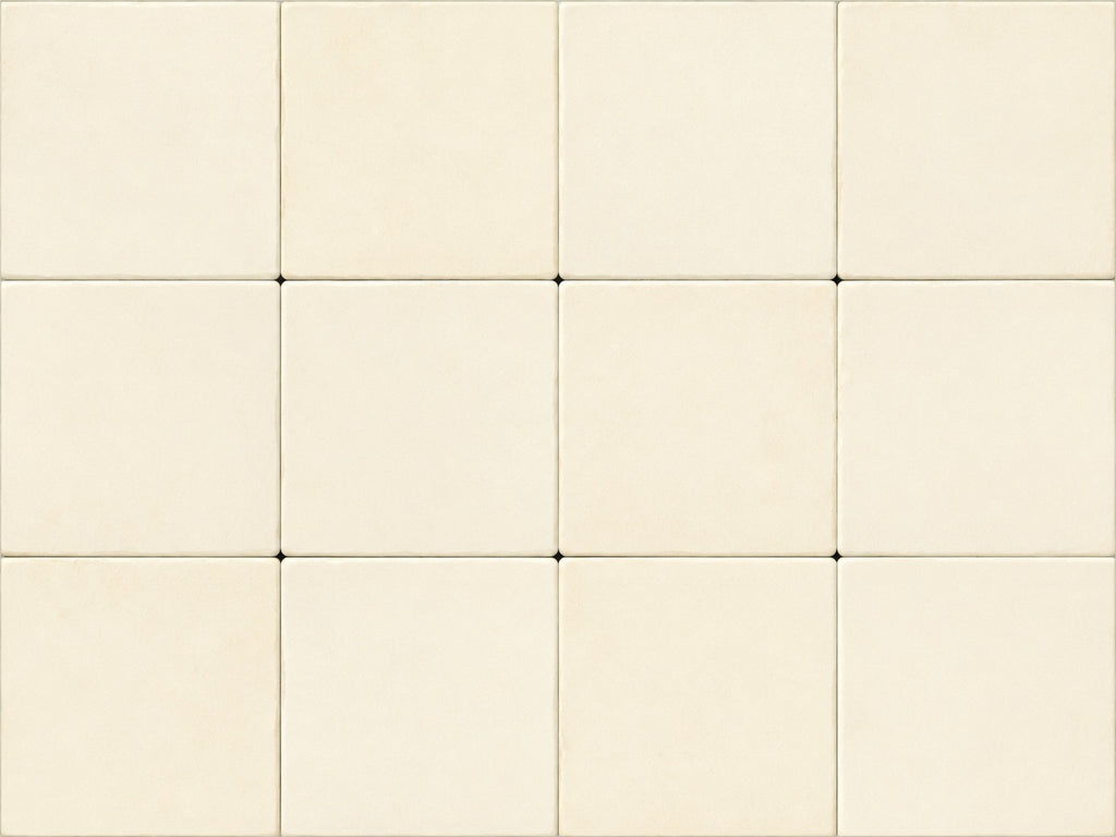 Cream White Mexican Tiles for Fruit Bowl Mural Set of 40