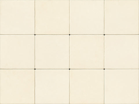 Cream White Mexican Tiles for Fruit Bowl Mural Set of 40