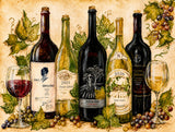 Custom Wine Bottle Tile Mural – 28 x 36 Inches
