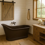 Single Slipper Soaking Copper Bathtub – "Wadsworth"