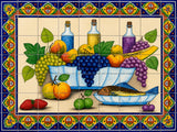 European kitchen backsplash mural
