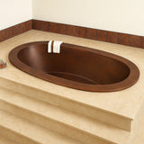 Copper Bathtub – "Custom Oval"
