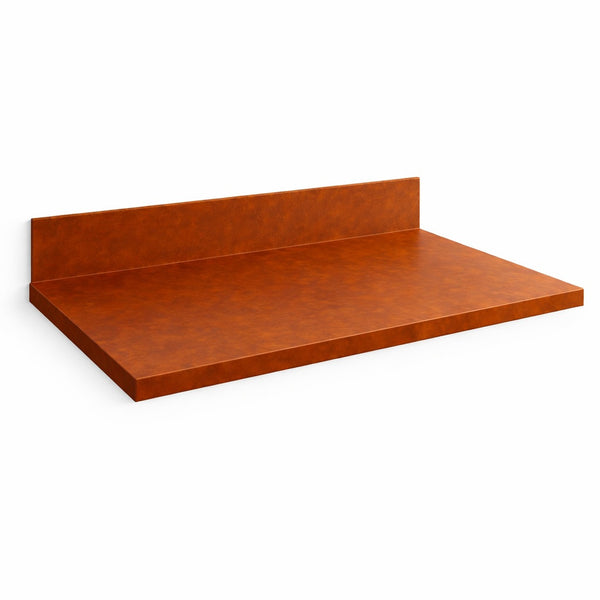 Handcrafted Hammered Copper Kitchen Countertop with Backsplash