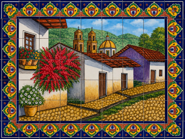 mexican backsplash mural
