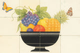 Cream White Mexican Tiles for Fruit Bowl Mural Set of 40