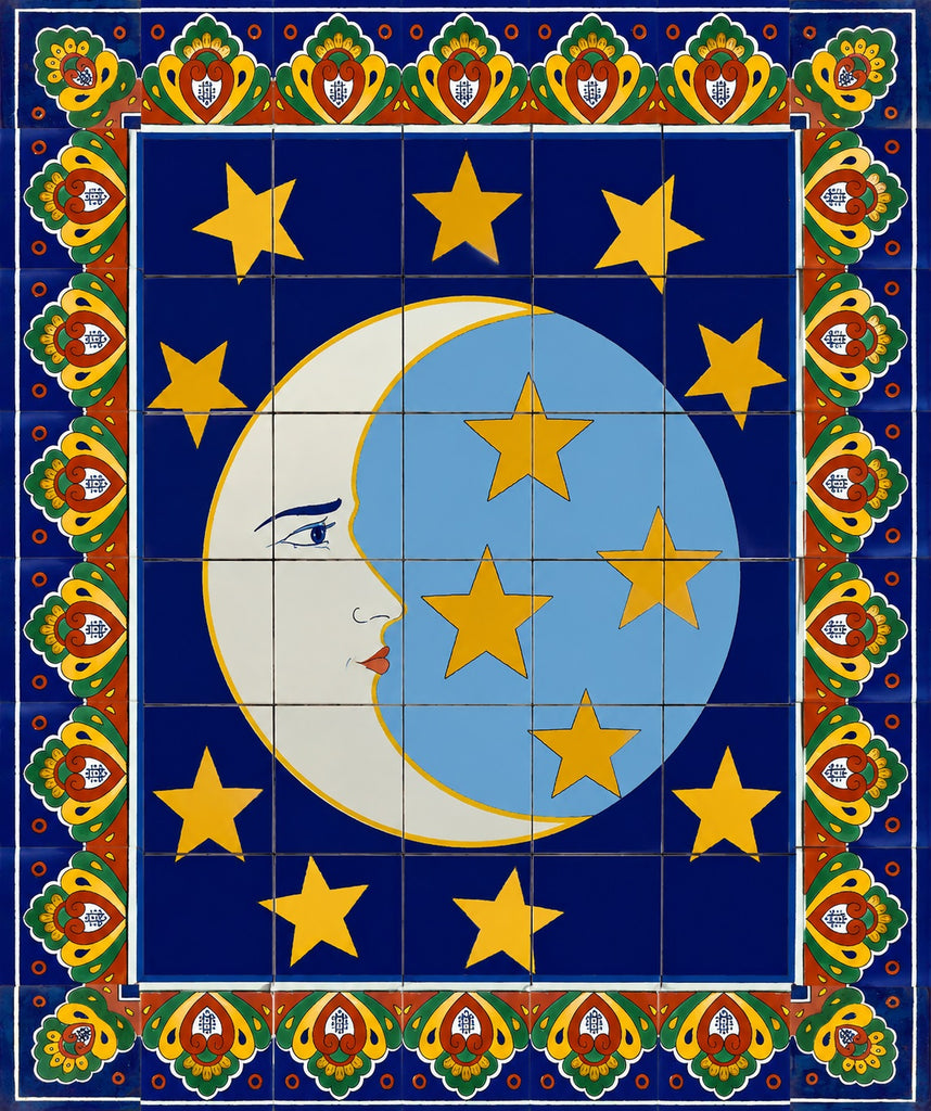 modern ceramic tile mural