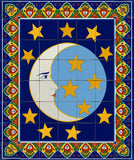 modern ceramic tile mural