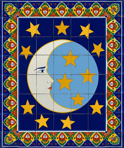modern ceramic tile mural
