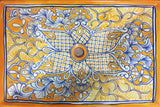 Yellow Talavera Rectangular Vessel Sink Bathroom Set